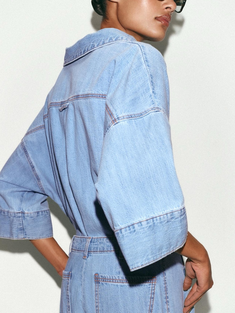 Zara Denim Set | Size S Top & US 6 (28) Jeans π - Picture 8 of 11